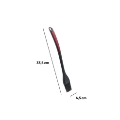 Pinceau en silicone, Noir et rouge