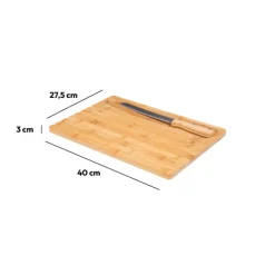 Planche à pain avec couteau/pince