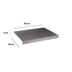 Planche à pétrir inox 50x40cm