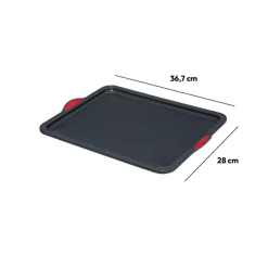Plaque 28x36,7cm silicone- Noir,rouge