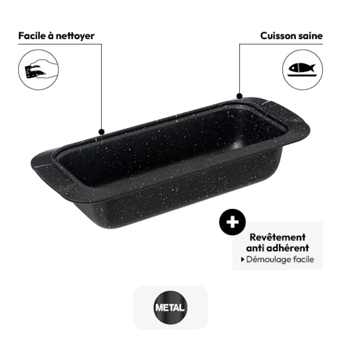 Plat à cake 32cm, Acier