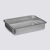 Plat à rôtisserie 30x40cm, Inox