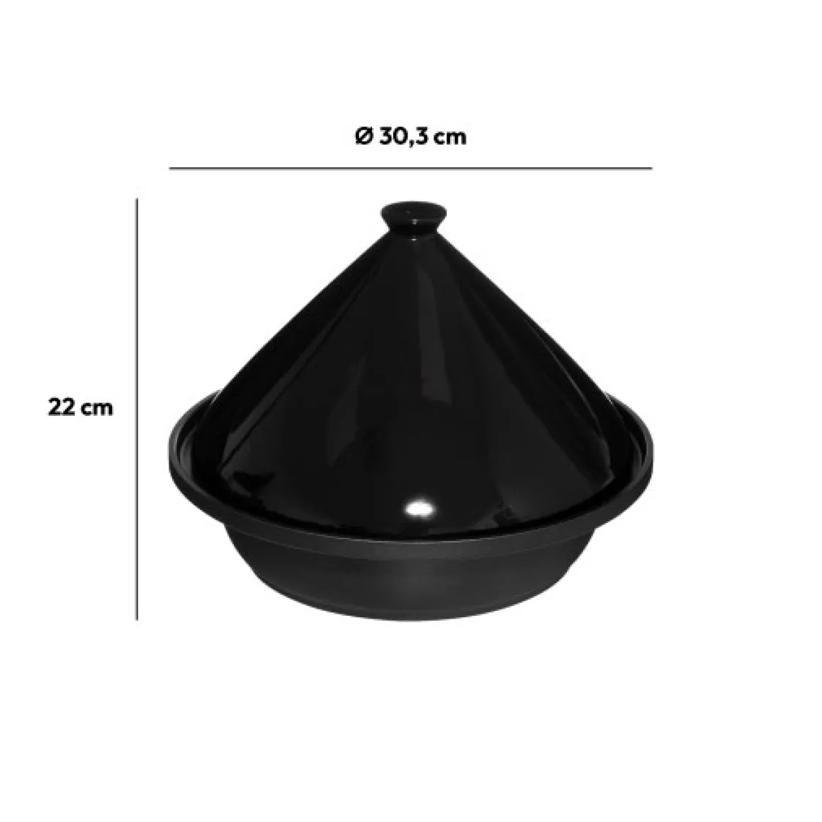 Plat à tajine grès 30cm