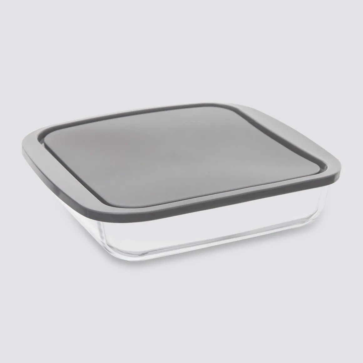 Plat carré avec couvercle 22cm