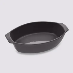 Plat ovale 39x24cm , Gris