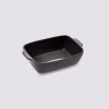 Plat rectangulaire 25x16cm, Gris