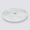 Plat tournant effet marbre, Blanc
