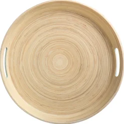Plateau bambou 42cm, Blanc