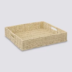 Plateau carré 35cm, Beige