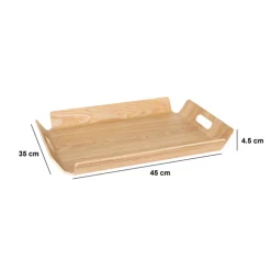 Plateau en bois design 45x35 cm