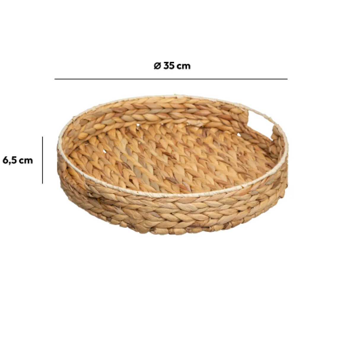 Plateau rond 35 cm, Jacynthe d'eau
