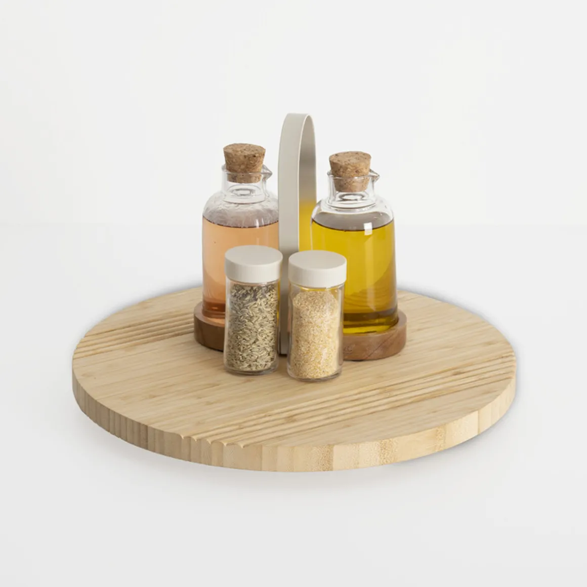 Plateau tournant D.35cm, Bambou