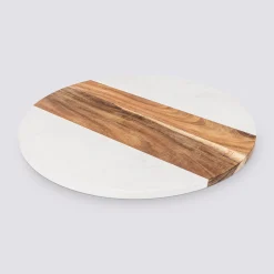 Plateau tournant rond 35cm, Acacia