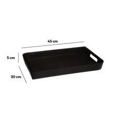 Plateau 45x30 cm, Gris charbon