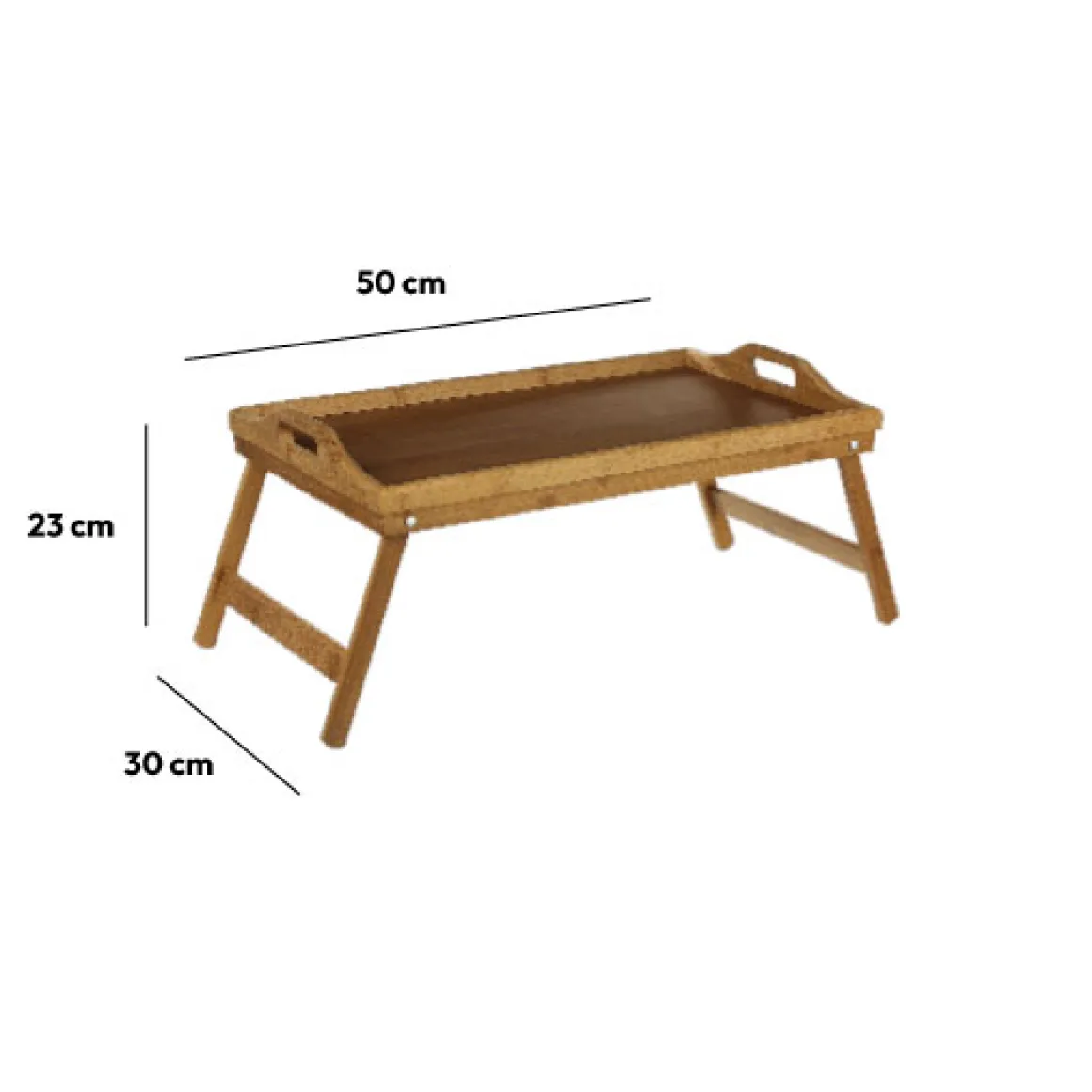 Plateau 50x30cm avec pieds