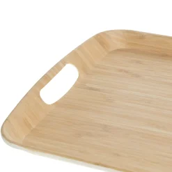 Plateau 38x26cm, Effet bambou