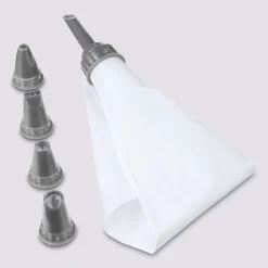 Poche à douilles avec 6 douilles, gris