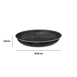 Poêle Aluminium pressé, 26 cm
