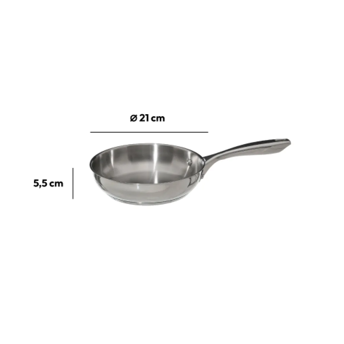 Poêle Inox, 20 cm