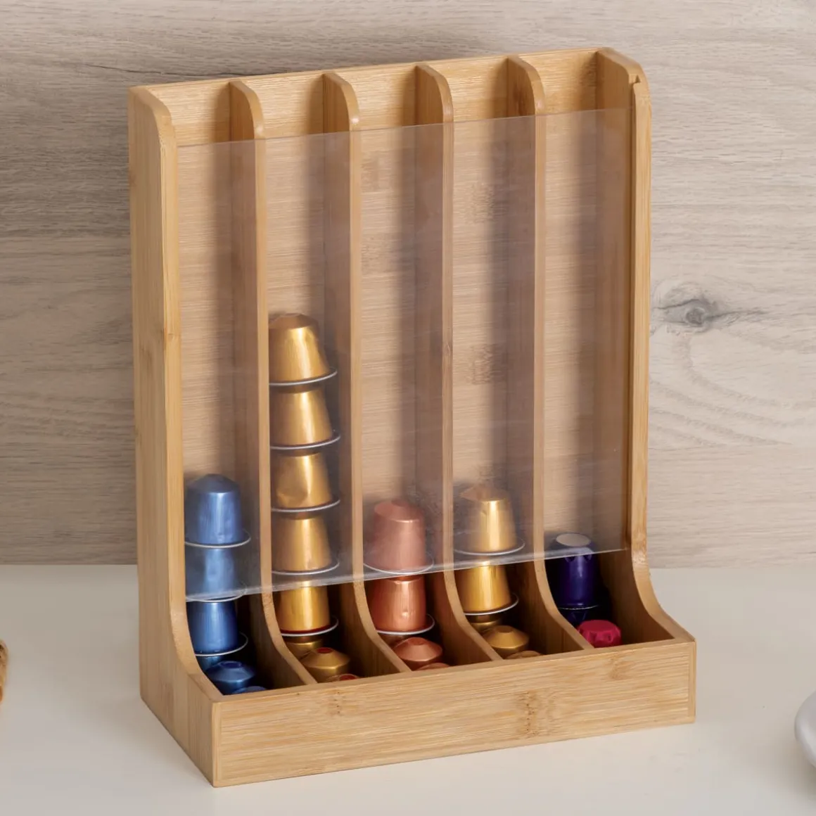 Porte-capsules, Bambou