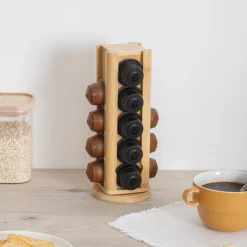 Porte-capsules rotatif, Bambou