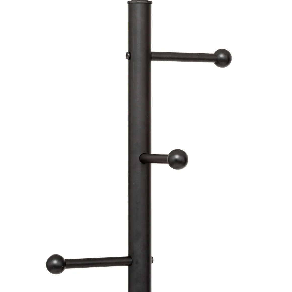 Porte-manteaux 8 crochets 173cm, Noir