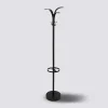 Porte-manteaux 8 crochets 175cm, Noir