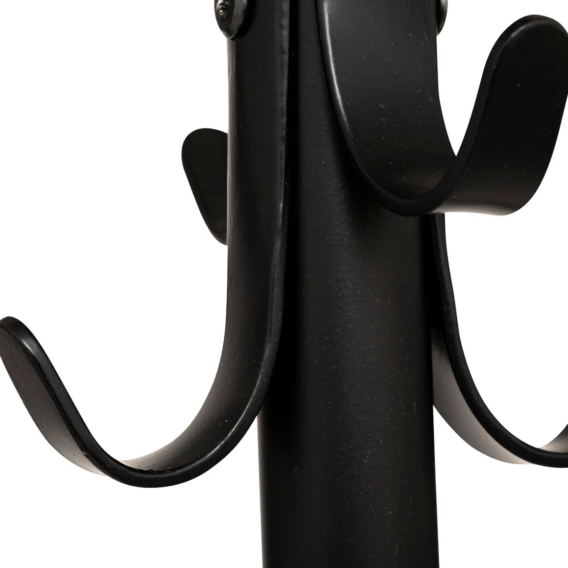 Porte-manteaux 8 crochets 175cm, Noir
