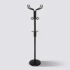 Porte-manteaux 11 patères 176,5cm, Noir