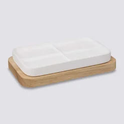 Porte-savon en résine, Blanc