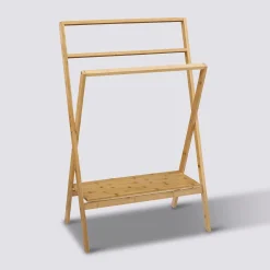 Porte-serviettes 1 étagère, Bambou