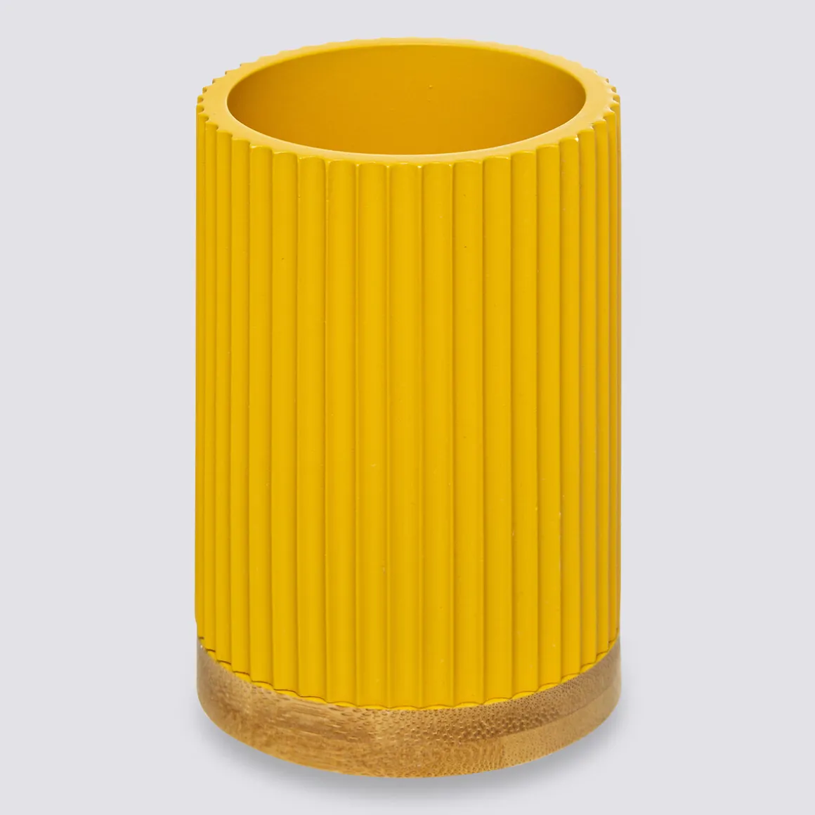 Pot à brosses à dents, Jaune moutarde
