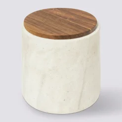 Pot à cotons, Effet travertin
