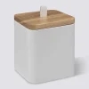 Pot à cotons résine, Blanc