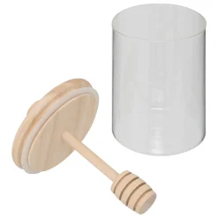 Pot à miel avec couvercle bois, 0,4L