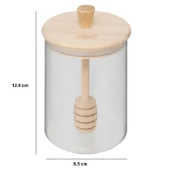 Pot à miel avec couvercle bois, 0,4L