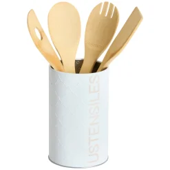 Pot à ustensiles fer, Blanc