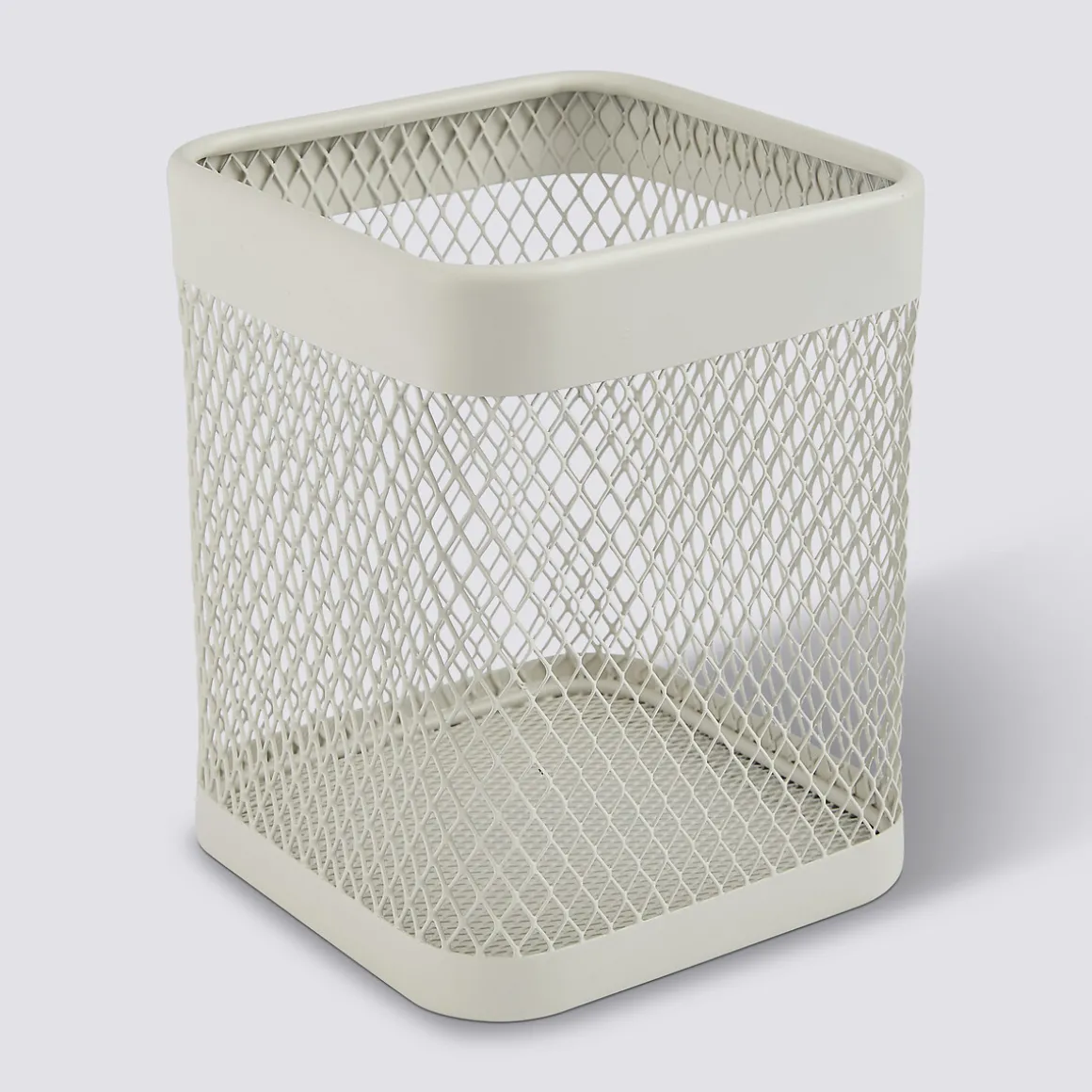 Pot à ustensiles métal, Beige