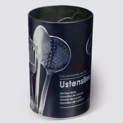 Pot à ustensiles métal, Noir