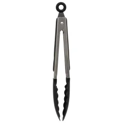 Pot métal à ustensiles avec 7 accessoires, Noir