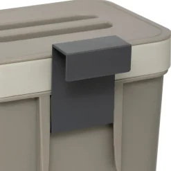 Poubelle compost plastique 5L, Taupe