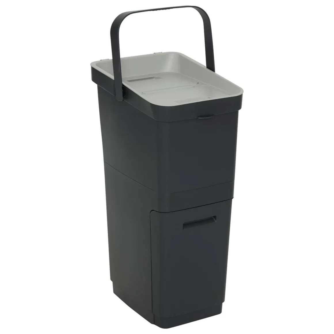 Poubelle de recyclage, 36L, Noir