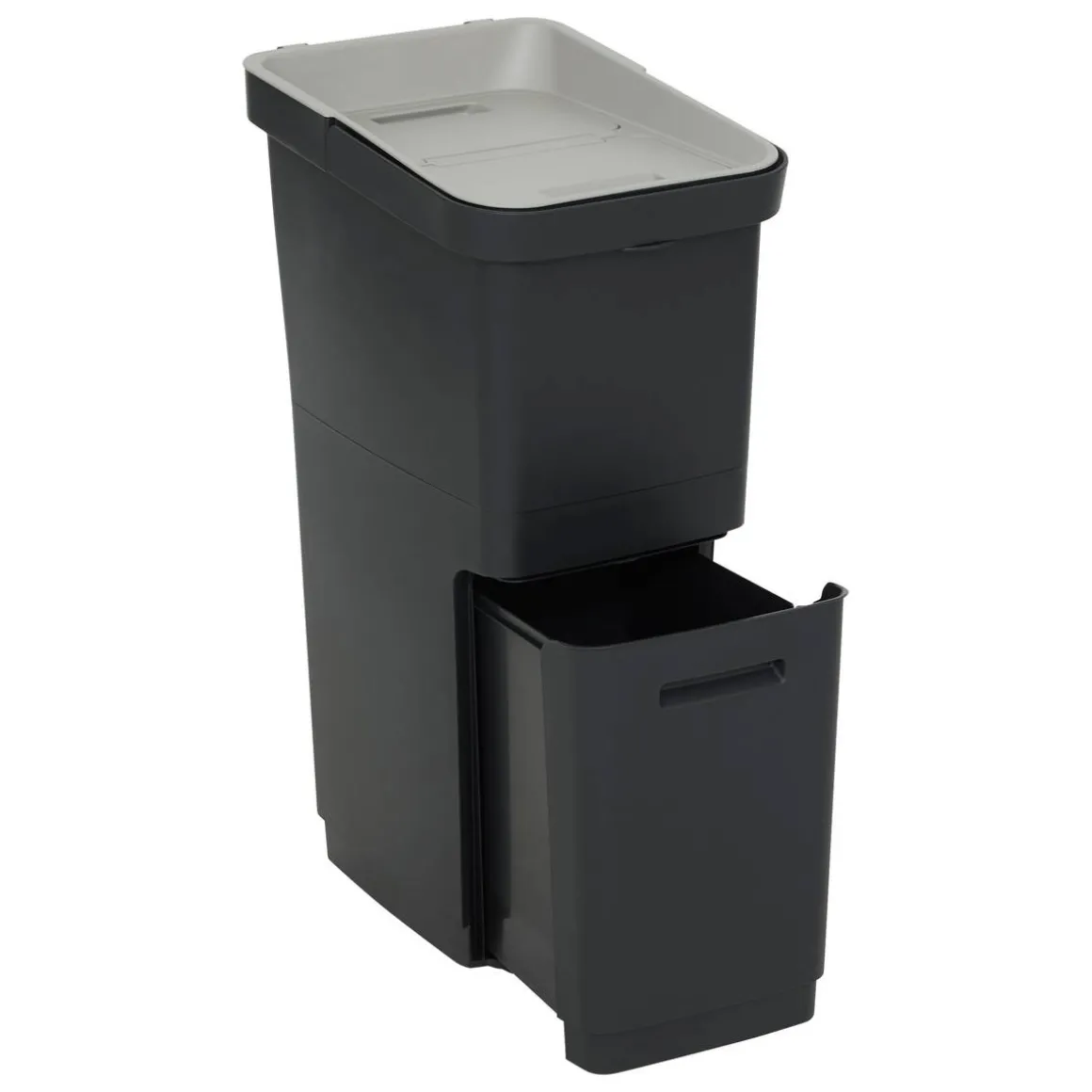 Poubelle de recyclage, 36L, Noir
