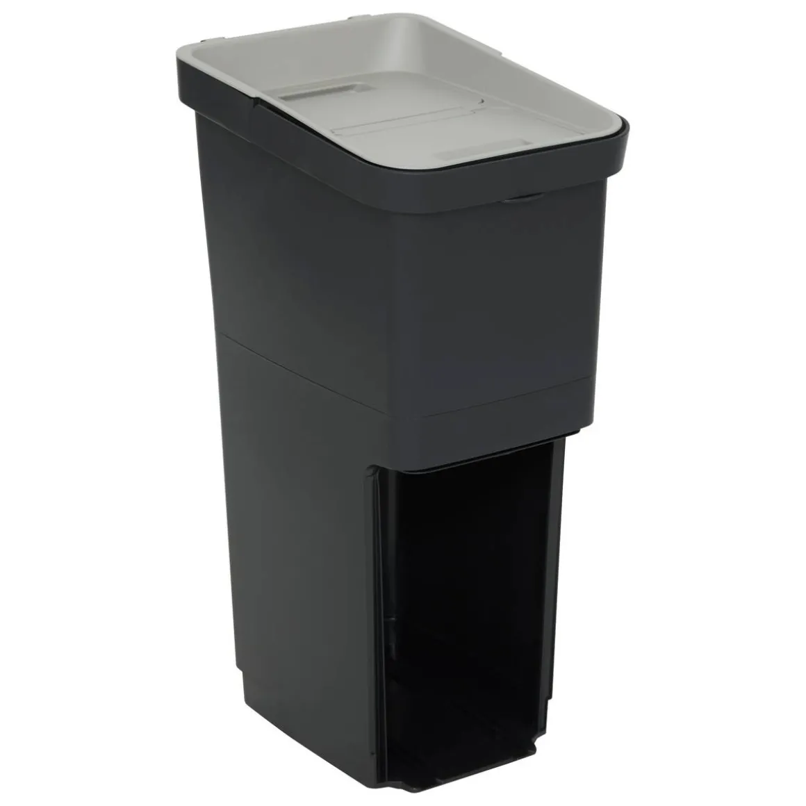 Poubelle de recyclage, 36L, Noir