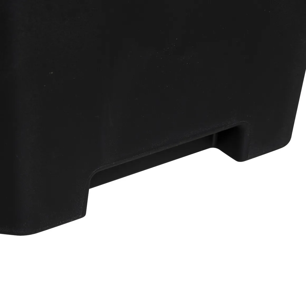 Poubelle de tri plastique 24L, Noir