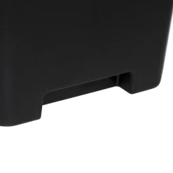 Poubelle de tri plastique 37L, Noir