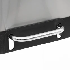Poubelle de tri sélectif à pédales métal 2x30L, Inox