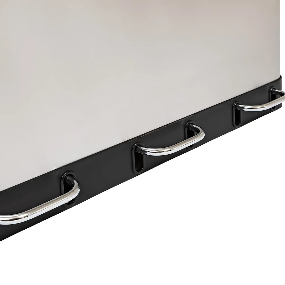 Poubelle de tri 3X18L, Inox