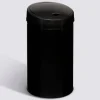 Poubelle, Détecteur infra-rouge + bouton, 40 l, Noir
