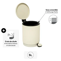 Poubelle 5L, Lin